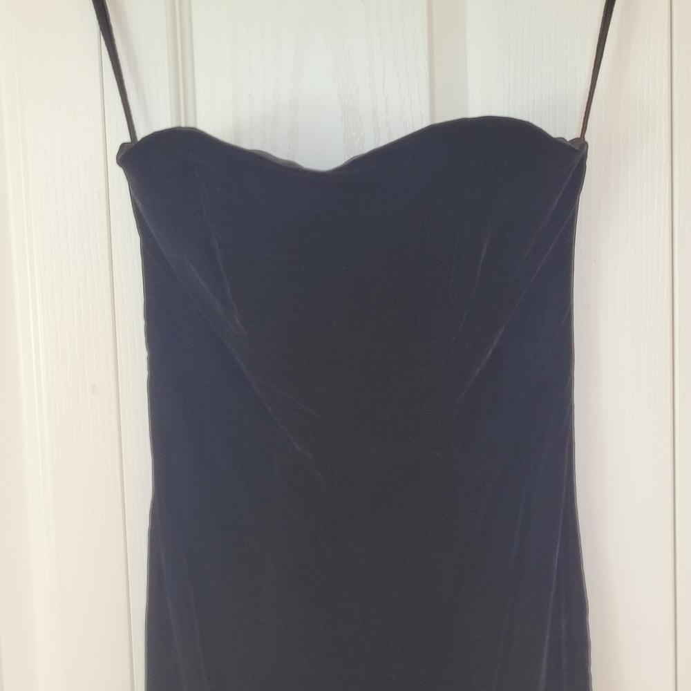 Vintage Velvet Boned Gown